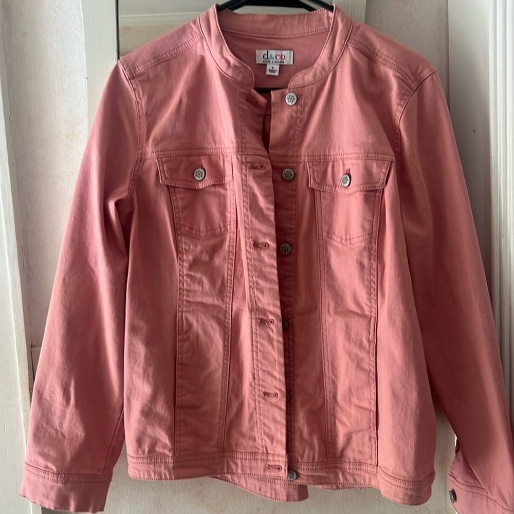 EUC DENIM&CO ANTIQUE ROSE DENIM JACKET SZ SMALL